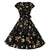 Rochie Vintage 1950 Black Cherries