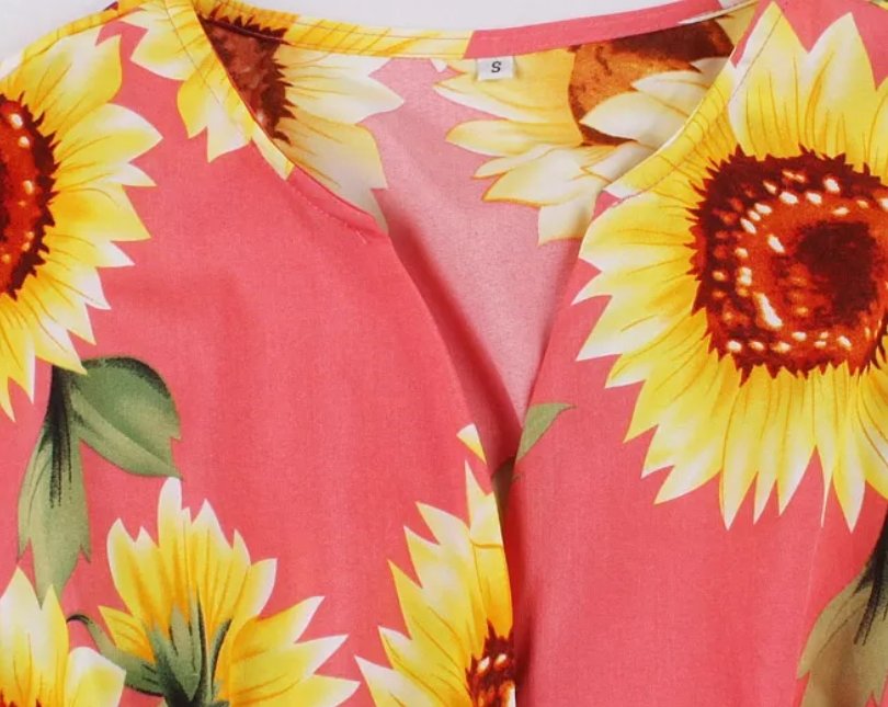 Rochie De Epocă 1950 Cu Flori Roz