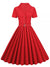 Rochie Roșie De Epocă 1950