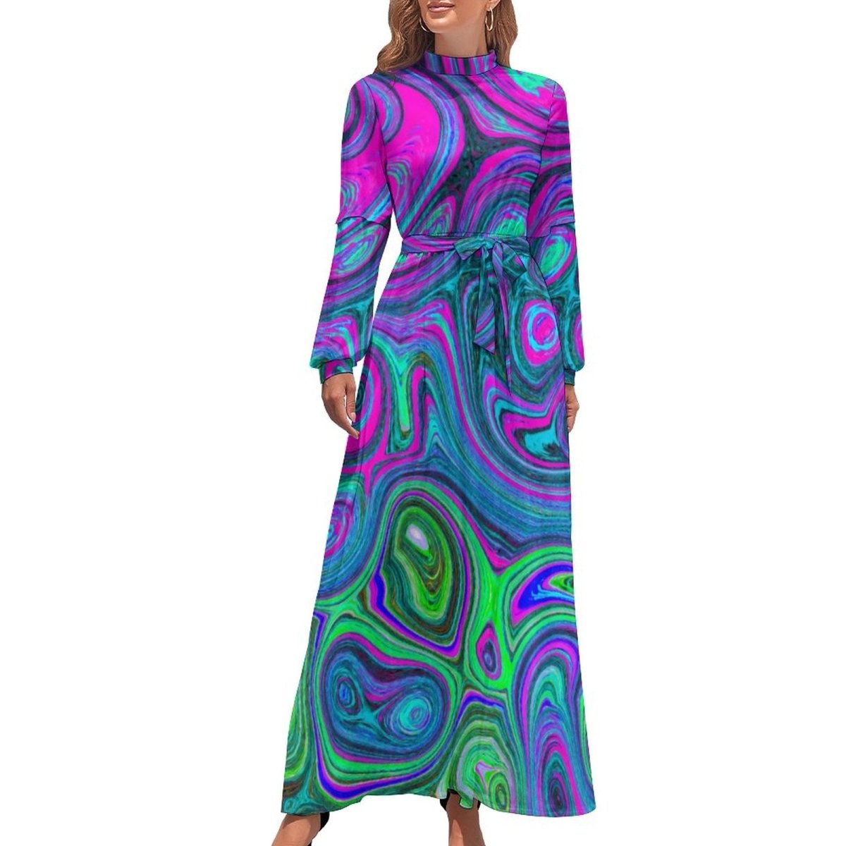 Rochie Mov De Epocă 1970