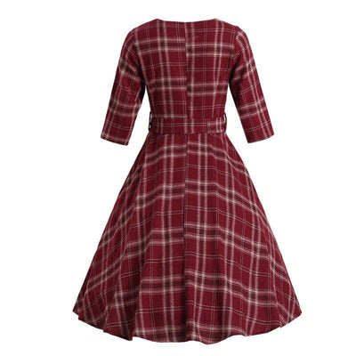 Rochie Vintage 3/4 Burgundy 1960