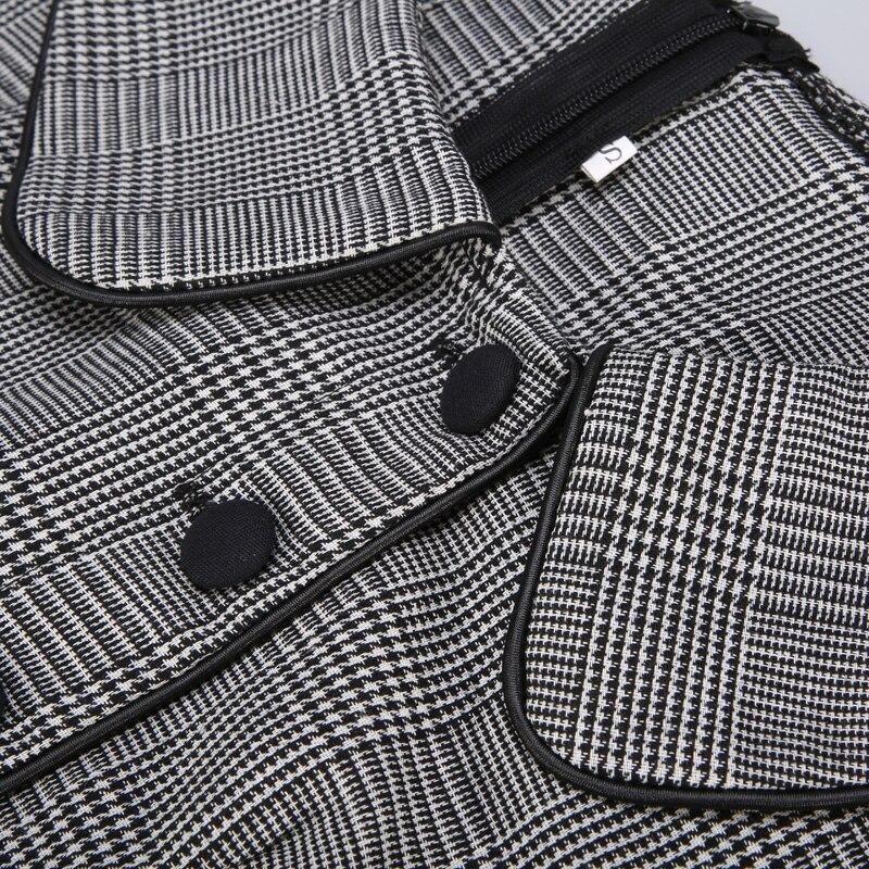 Rochie Vintage Anilor 50 Gri Cu Mâneci Scurte