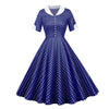 Rochie De Epocă Cu Buline Albastre Anii 50