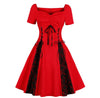 Rochie Roșie De Mărime Plus Vintage Anilor 50