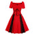 Rochie Roșie De Mărime Plus Vintage Anilor 50