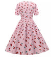 Rochie Vintage Anilor 60 Cherry