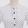 Rochie Alb-Negru De Epocă Anilor 60