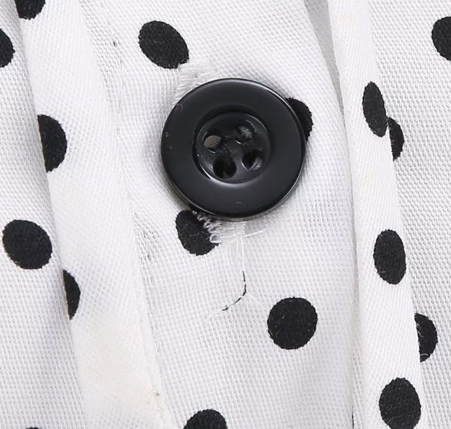 Rochie Alb-Negru De Epocă Anilor 60