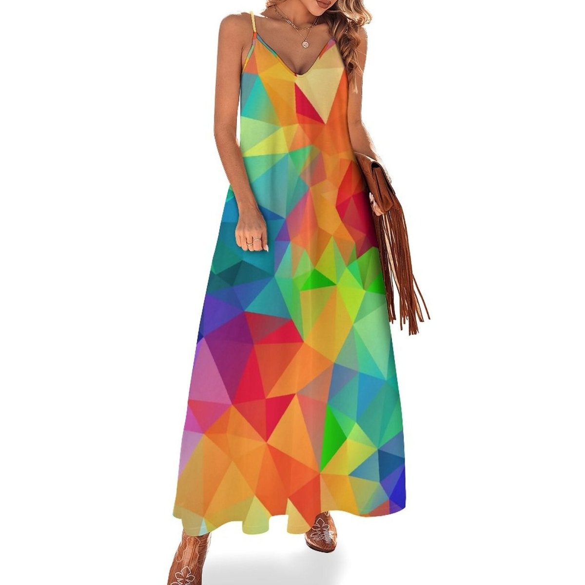 Rochie Colorată Vintage Anilor 70
