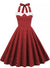 Rochie Vintage Cu Buline Roșii