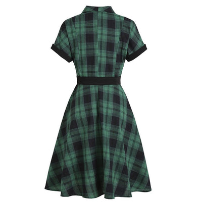 Rochie Engleză Vintage Verde