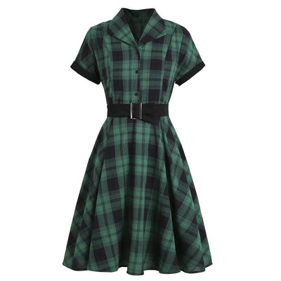 Rochie Engleză Vintage Verde