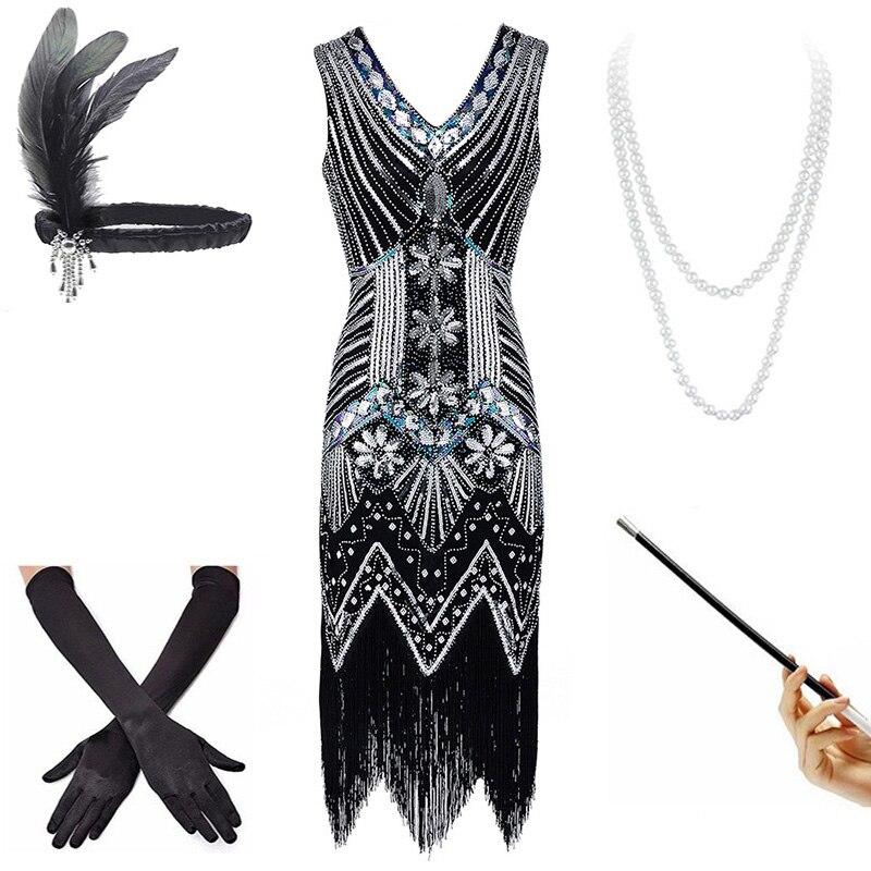 Rochie Neagră De Epocă Anii 20