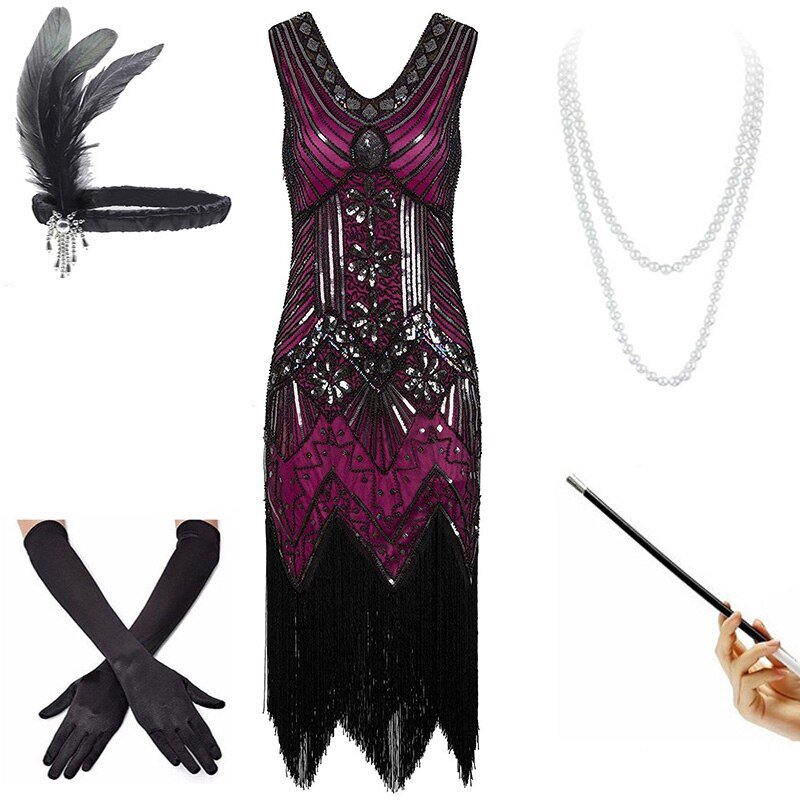 Rochie Mov De Epocă Anii 20