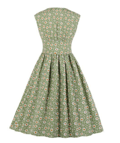 Rochie Vintage Anii 50 Plus Marime Flori