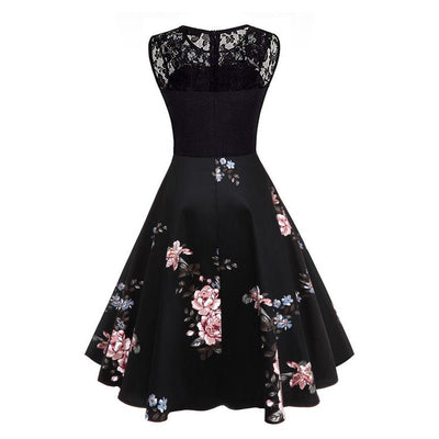 Rochie Vintage Ani 50 Plus Marime Neagra