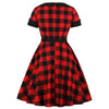 Rochie Roșie De Mărime Plus Vintage Anilor 50