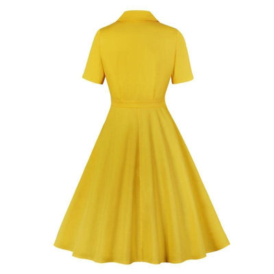 Rochie Galbenă De Epocă Anii 50