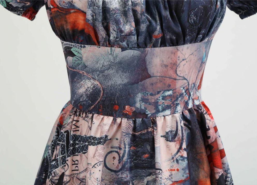 Rochie Cu Croiala Anilor 60