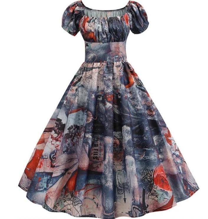 Rochie Cu Croiala Anilor 60