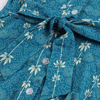 Rochie Vintage Albastră Country Din Anii 60