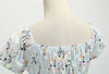 Rochie Vintage Cu Flori Albastre Din Anii 60