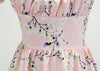 Rochie Vintage Cu Flori Roz Din Anii 60