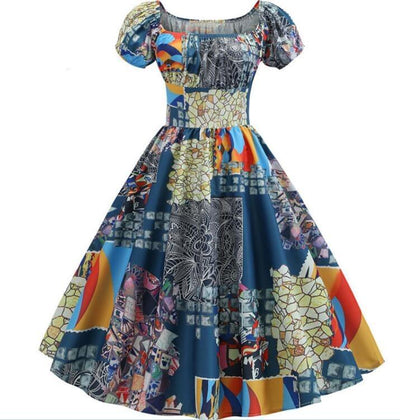 Rochie De Epocă În Mozaic Anii 60