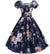 Rochie Vintage Anilor 60 Cu Trandafiri