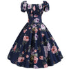 Rochie Vintage Anilor 60 Cu Trandafiri