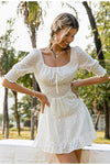 Rochie Vintage Cu Broderie Englezeasca