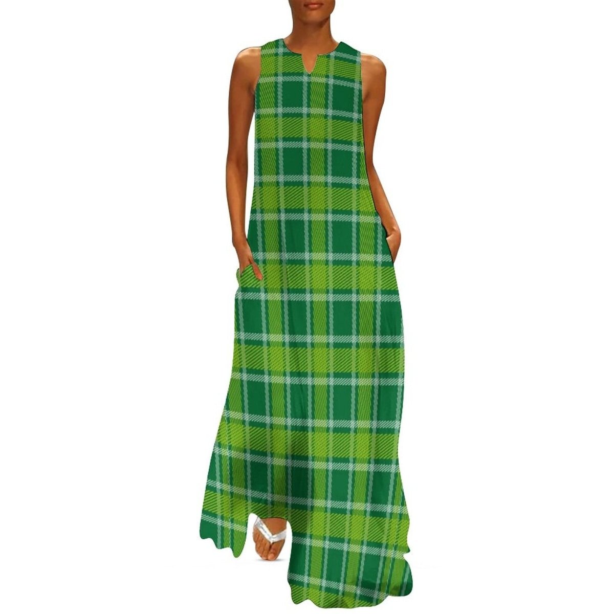 Rochie Verde Lungă De Epocă Anii 70