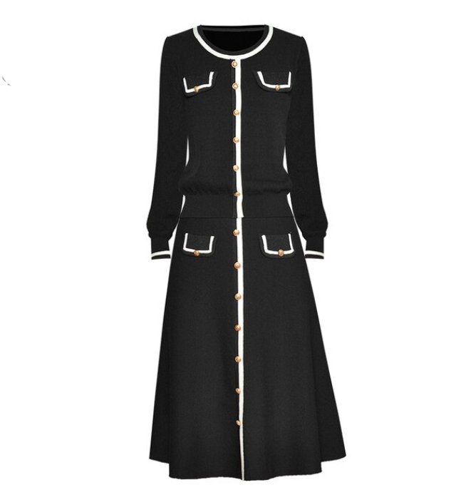 Rochie De Artă Neagră De Epocă Anii 40