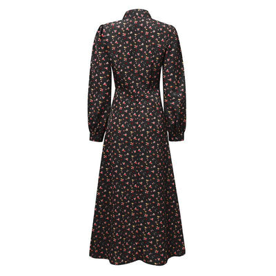 Rochie Neagră Fluidă De Epocă Anilor 40
