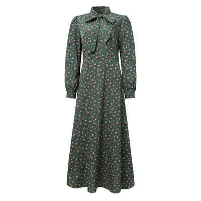 Rochie Verde Fluidă De Epocă Anii 40