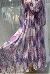 Rochie De Lavandă Lungă De Epocă Anii 40