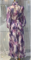 Rochie De Lavandă Lungă De Epocă Anii 40