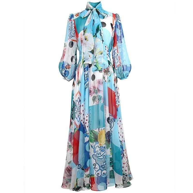 Rochie Mozaică Lungă De Epocă Anii 40