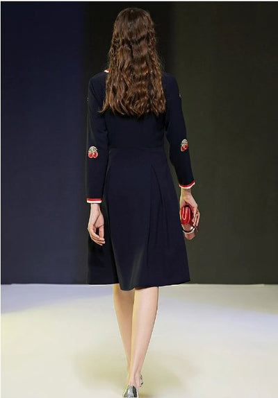 Rochie De Seară Vintage, Bleumarin, Anii 40