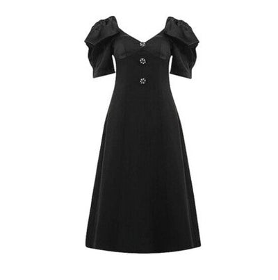 Rochie Neagră Vintage Anilor 40
