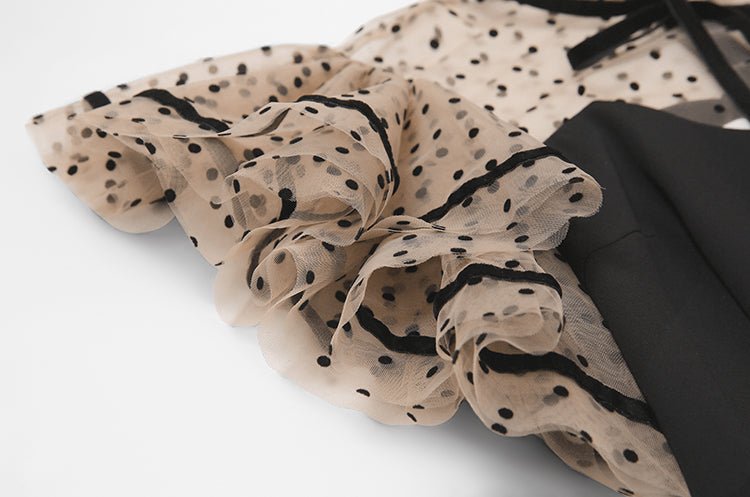 Rochie Neagră De Epocă Cu Talie Înaltă Anilor 40