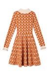 Rochie Portocalie De Epocă Anilor 40 Old School
