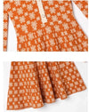Rochie Portocalie De Epocă Anilor 40 Old School