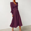 Rochie Vintage Din Satin Burgundy Anilor 40