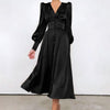 Rochie Neagra Din Satin Vintage Anilor 40