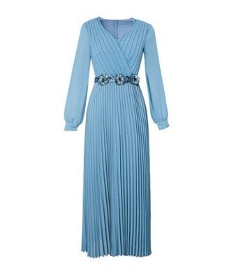 Rochie De Epocă Anii 40 Uni Albastru