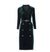 Rochie Vintage Din Catifea Verde Anilor 40