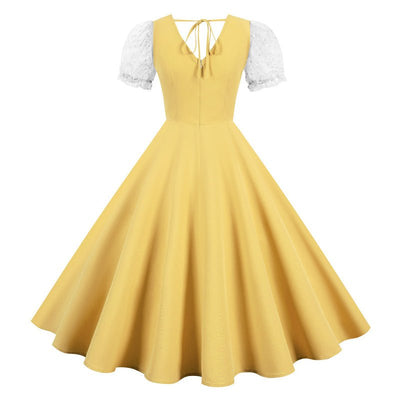 Rochie Galbenă De Epocă Anii 50