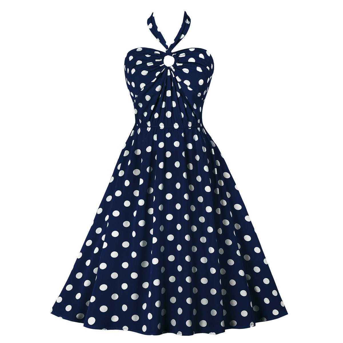 Rochie De Epocă Bleumarin Anilor 50