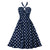Rochie De Epocă Bleumarin Anilor 50